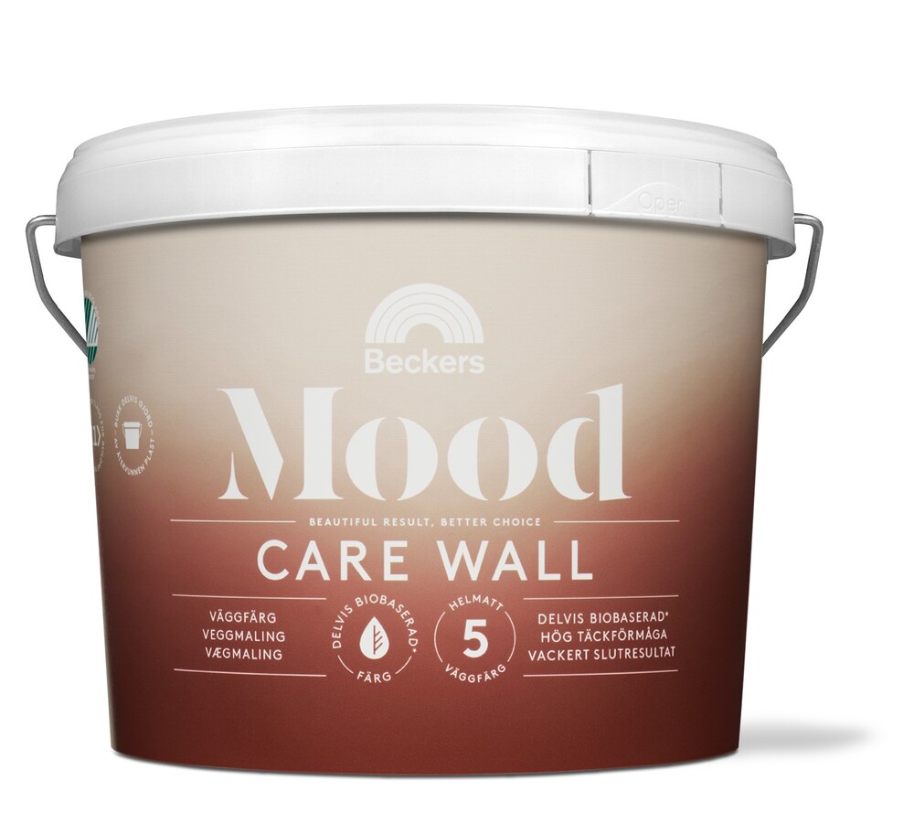 VÄGGFÄRG MOOD CARE WALL 5 VIT/ BAS A 9L